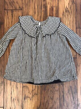 Rylee + Cru Mini Dress in Black Gingham